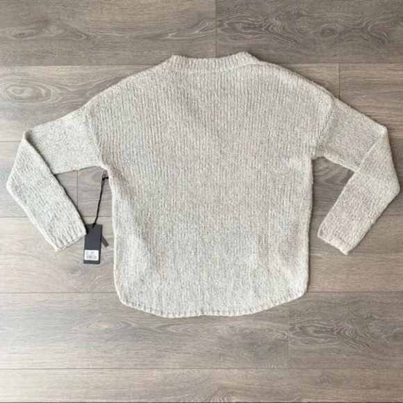 Free People One Teaspoon Saints and Roses Sweater Chunky Knit Lace Up V-neck - Picture 15 of 16